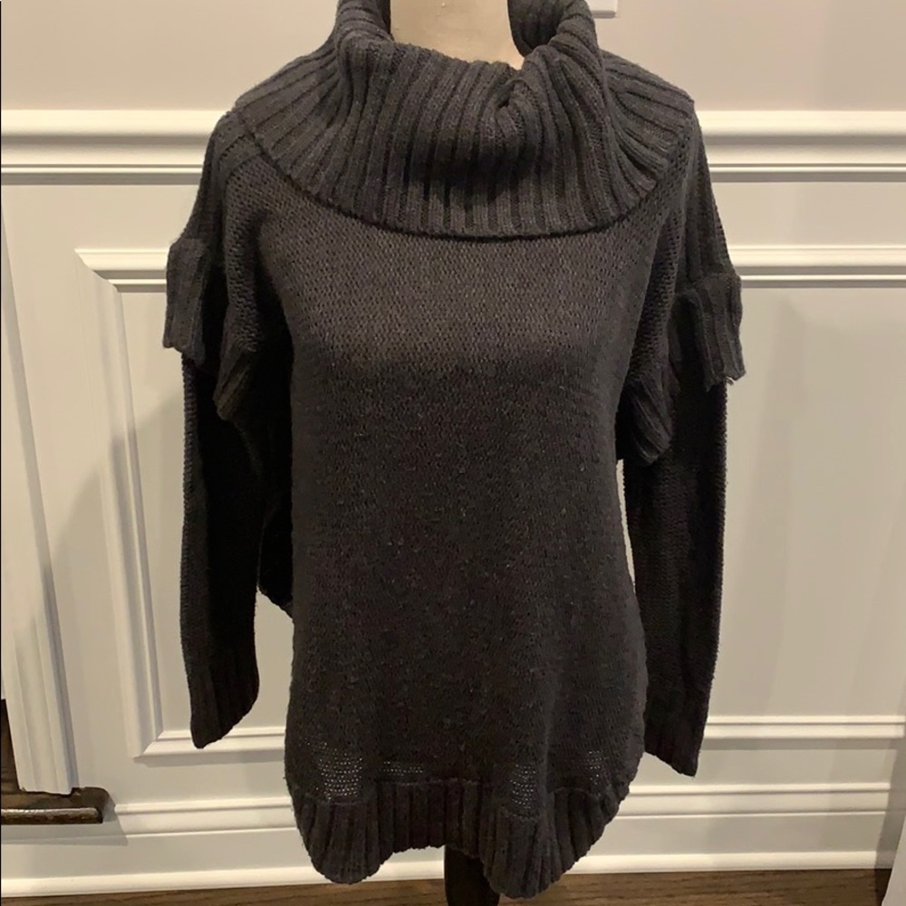 Aqua Poncho Sweater